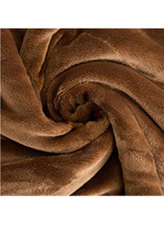 Generic Pure Color Lamb Cashmere Fleece Blanket, Universal In All Seasons, Double-sided Plush Blanket for Sofa and Camping, 100cm/120cm-0.6kg, ((Coffee color)  - Image 2