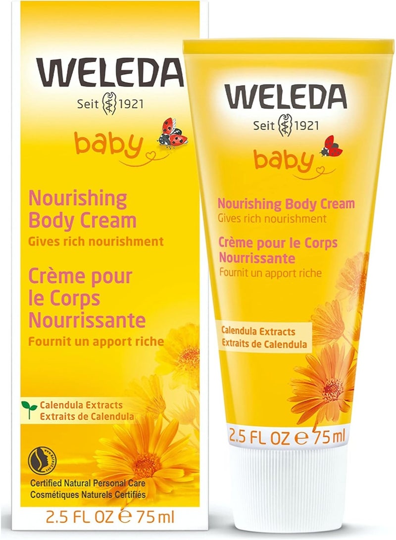 Weleda Baby Calendula Nourishing Body Cream 75ml – Plant-Based Moisturizer with Calendula & Lanolin - Image 2