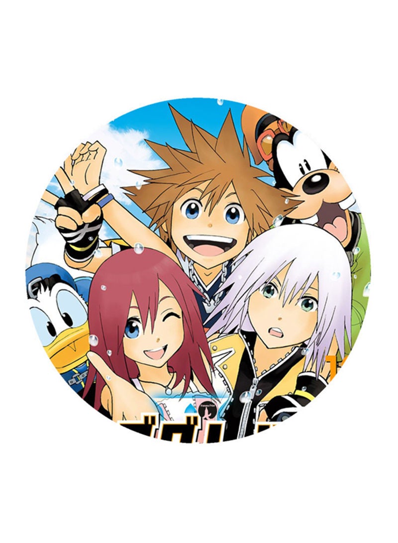 Video Game Kingdom Hearts Printed Mouse Pad Multicolour