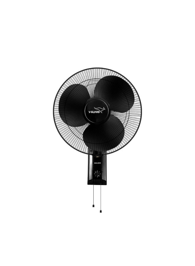 V-Guard Esfera SW N 400 mm Wall Fan | High-Speed 1350 RPM Motor | 3 Speed Settings | Aerodynamic 3 Blades | Adjustable Tilt & Oscillation | Copper Winding & ABS Body | Black - Image 1