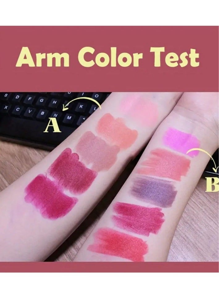 Ucanbe Long-Lasting Lip Contouring Matte Lipstick Pens - Natural Finish, Creamy Texture, Suitable for All Skin Types, Mixed Color Palette - Image 3