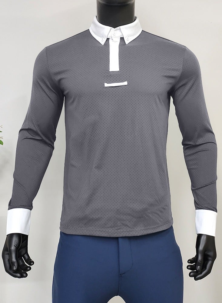 general Equestrian Shirts Longsleeve Riding Top Men - Image 1