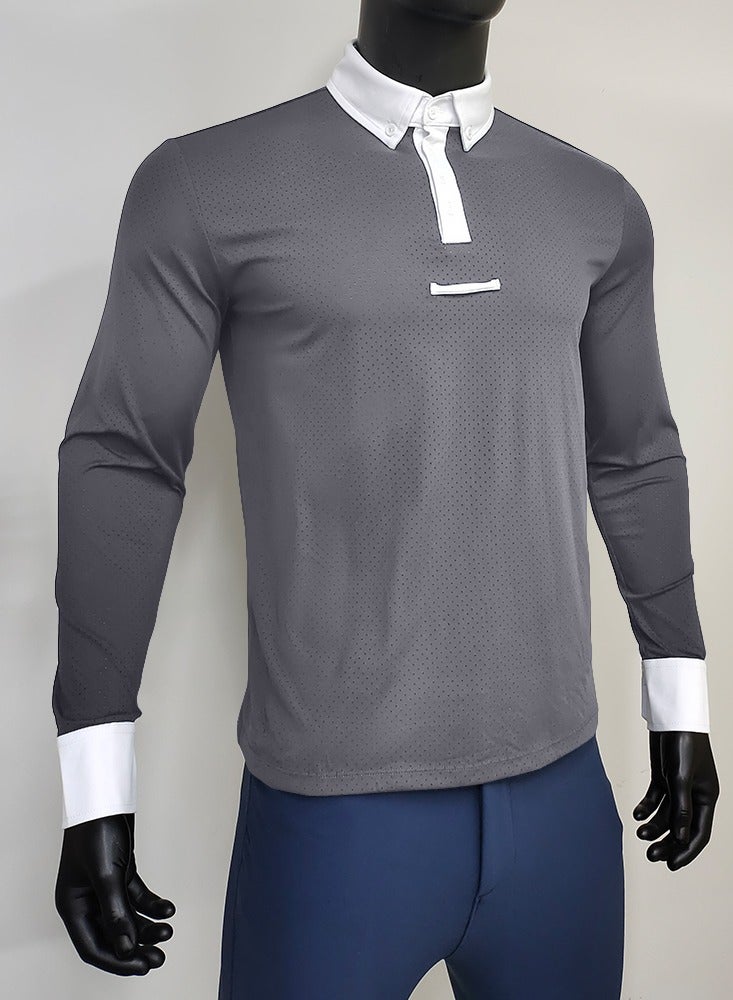 general Equestrian Shirts Longsleeve Riding Top Men - Image 2