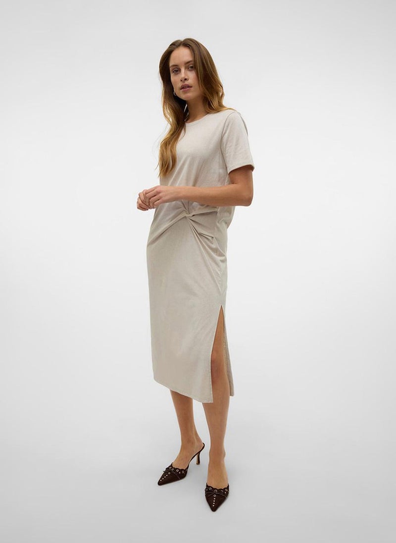 VERO MODA Women's Vmtass Short Sleeve O-Neck 7/8 Dress Jersey - Image 3