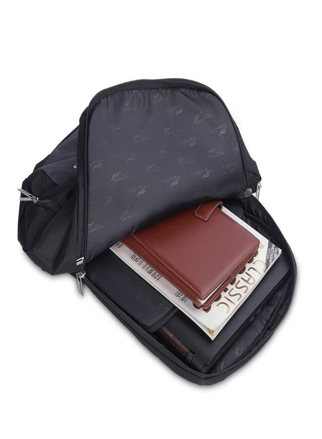 Protecta Proposed Merger Convertible Backpack Office Bag - with external laptop compartment and space for clothes and accessories for work or leisure trips - Black & Grey - Image 5
