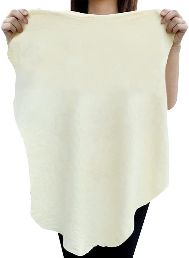 Chamois Cloth for Car, Drying Towel Large Natural Shammy Cleaning Cloth Towel Real Leather Car Washing Wipes - Image 1