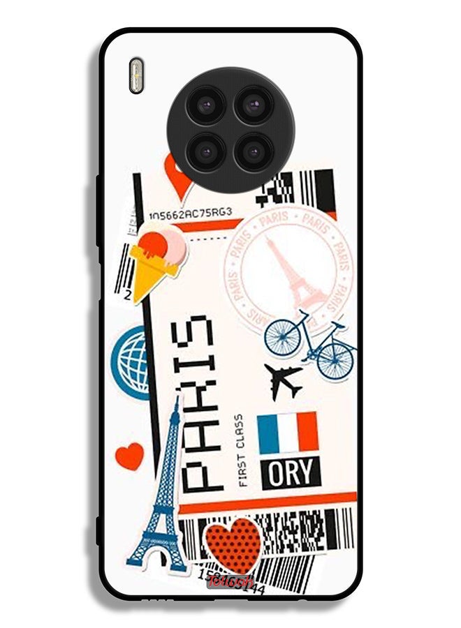 Tolwak Honor 50 Lite Protective Case Cover Paris Sticker - Image 2