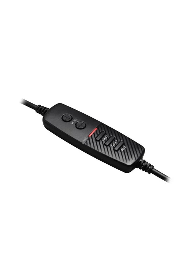 REDRAGON CADMUS 7.1 USB Wired RGB Gaming Headset H370 -Black  - Image 4