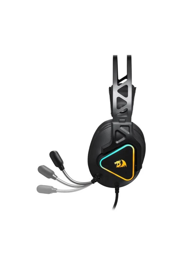 REDRAGON CADMUS 7.1 USB Wired RGB Gaming Headset H370 -Black  - Image 3