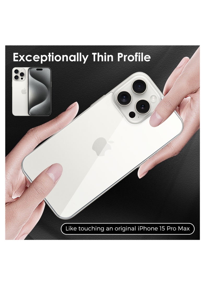 3 in 1 Screen Protector for iPhone 15 Pro Max, Front and Back Tempered Glass Screen Protector, Camera Lens Protector Ultra Thin Bubble Free(6.7 inch)