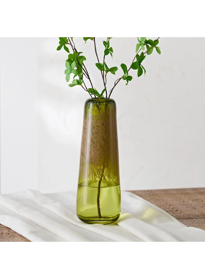 Home Box Reva Glass Vase with Powder Band 11.5 x 31 x 11.5 cm