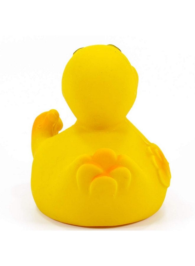 LANCO OK Thumbs Up Rubber Duck Bath Toy | All Natural, Organic, Eco Friendly, Squeaker | Imported from Barcelona, Spain - Image 4