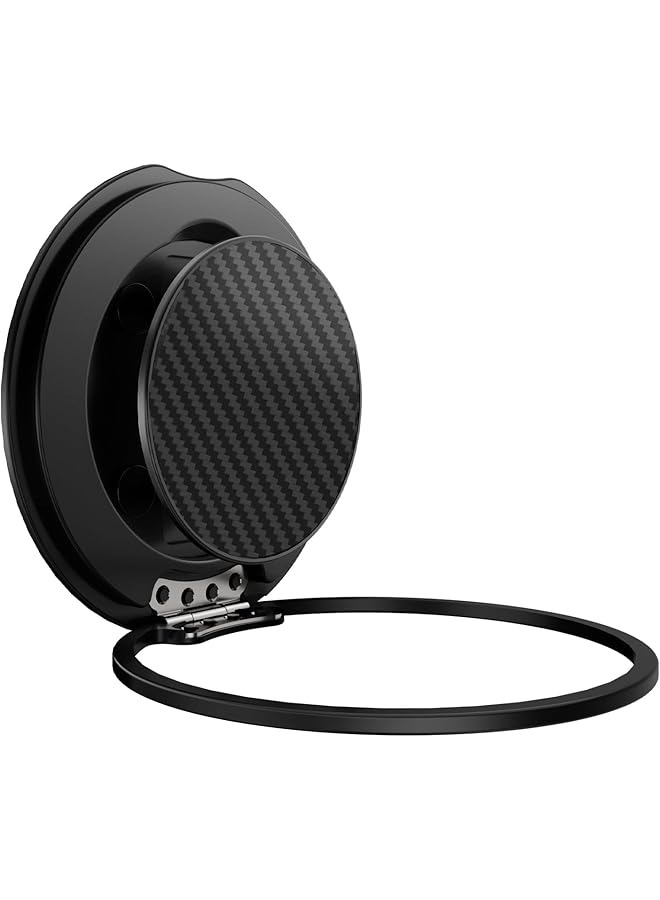 Green Tiger Magnetic Phone Grip for Mag-Safe, Ultra-Thin Ring Holder Compatible with for iPhone 17 Pro Max 16 15 14 13 12 Series, Secure Finger Strap Stand, Black Color - Image 1