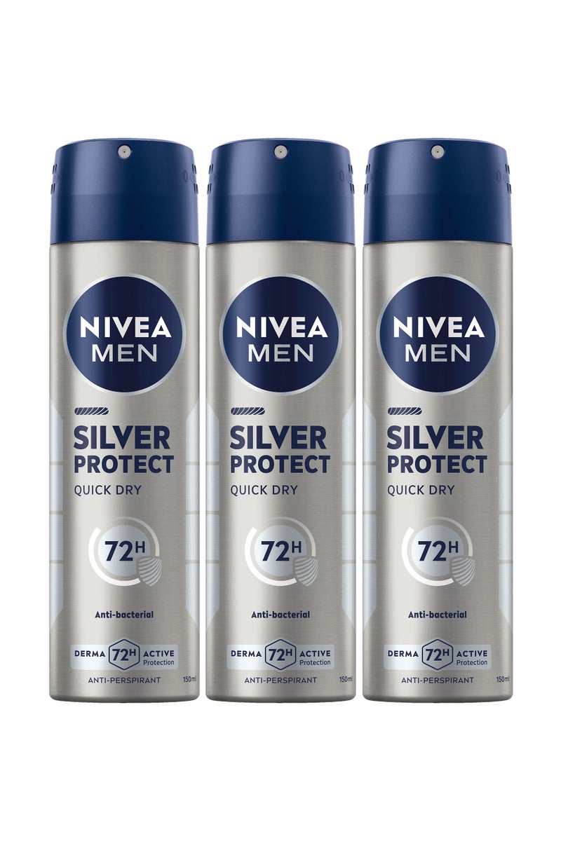 Nivea Antiperspirant For Men Spray Pack Of 3