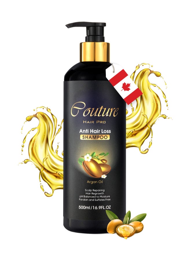 Couture Hair Pro - Moroccan Argan Oil Sulfate Free, Anti Hair Loss And Scalp Repairing Hair Shampoo - 500 ML - Image 1
