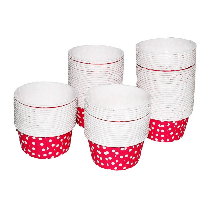 JADES Paper Baking Cups Set of 50 PCS Red Polka - Image 3