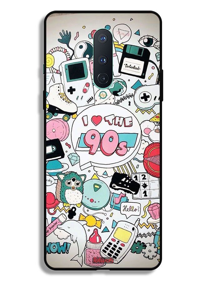 Tolwak OnePlus 8 Protective Case Cover I Love The 90s - Image 2