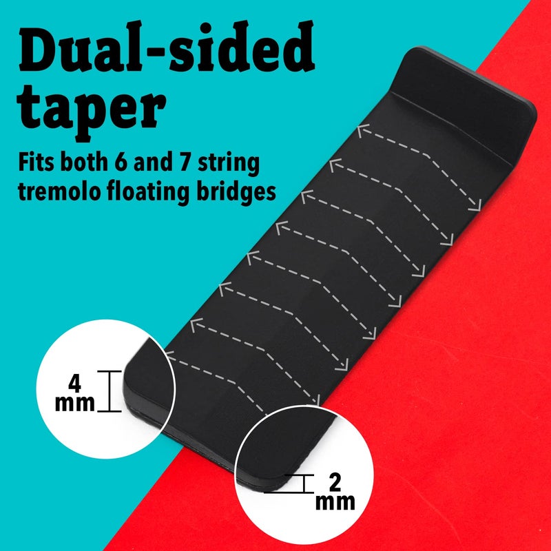 IMPRESA Guitar Floating Tremolo Bridge Shim - Fast String Changes & Floating Tremolo Block - Bridge Block & Support Tool - Intonation Tool for Electric Guitar - Pack of 2 - Image 3