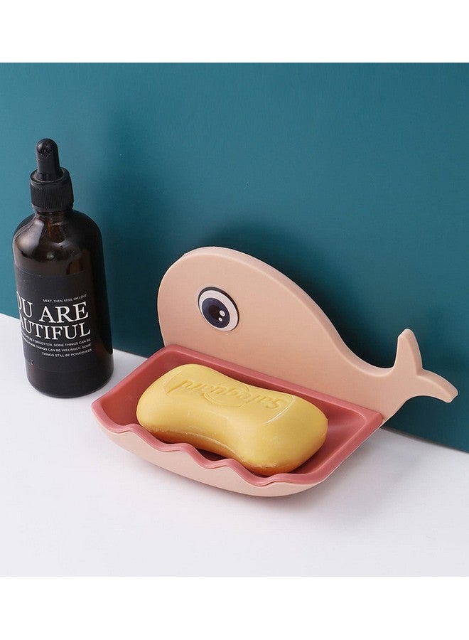wolpin Soap Stand Holder For Bathroom Kitchen Sink Magic Stickers Wall Mounted (Pack Of 4 Pcs) Soap Dish Holder, Fish Design Multicolour(Plastic) - Image 4
