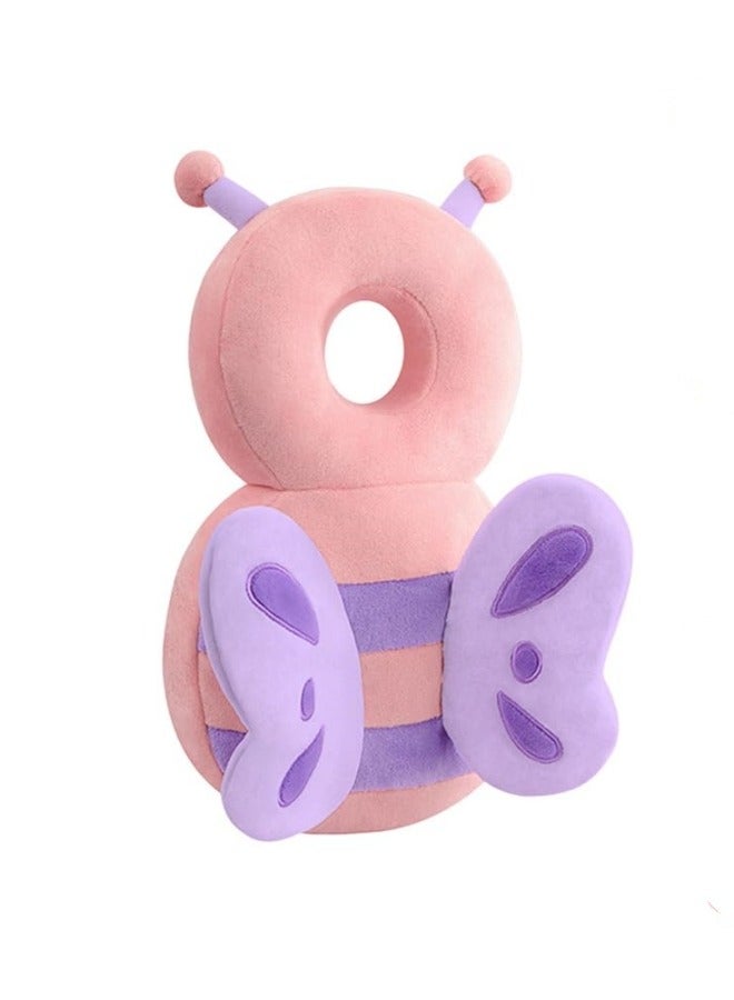 Ru syanl Toddler Baby Head Protection Cushion Backpack(Pink Butterfly)  - Image 1