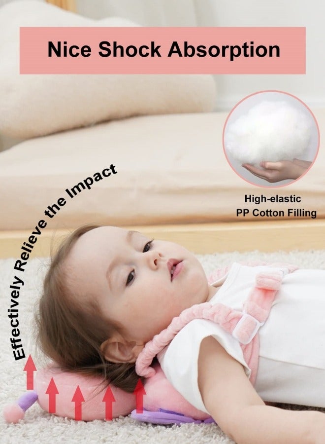Ru syanl Toddler Baby Head Protection Cushion Backpack(Pink Butterfly)  - Image 3