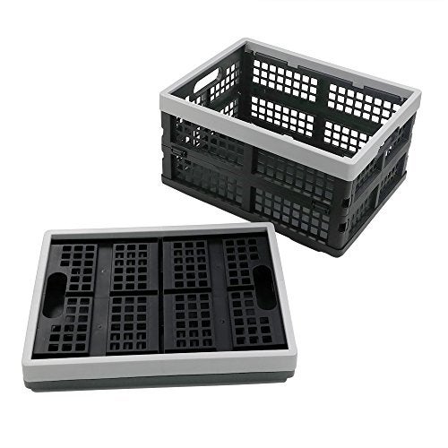 Doryh 16-Liter Collapsible Storage Crates/Stackable Storage Container Basket, Set of 2 - Image 1