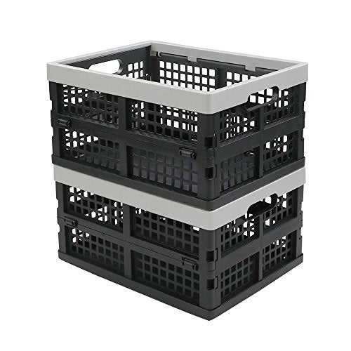 Doryh 16-Liter Collapsible Storage Crates/Stackable Storage Container Basket, Set of 2 - Image 3
