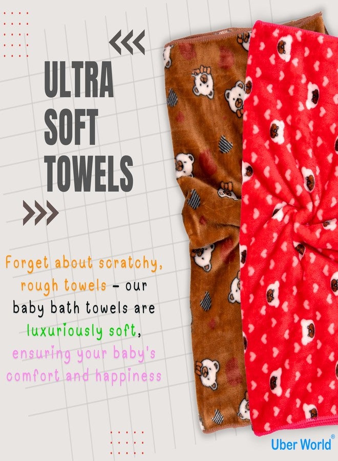 Uber World Baby Towels for Newborns | Baby Wrapper for New Born | Baby Towels for 0 to 2 Years | Baby Wrapper for New Born | Baby Bath Towels (2) - Image 2