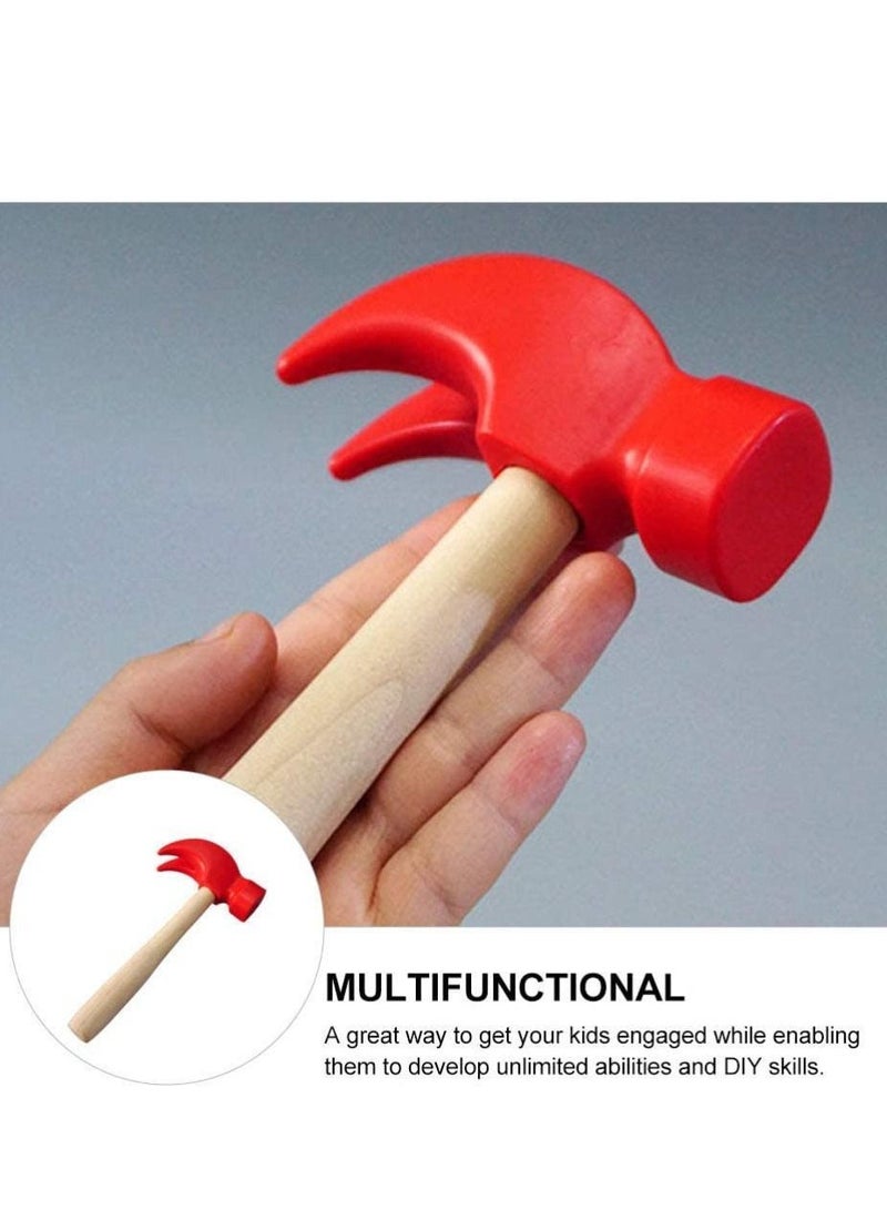Y&D Wooden Hammer Toys Simulation Hammers Maintenance Tools Pretend Play Educational for Kids Children 2pcs  - Image 3