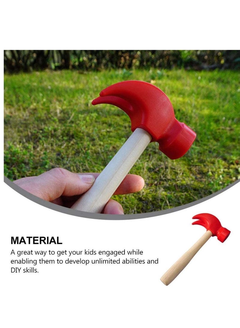 Y&D Wooden Hammer Toys Simulation Hammers Maintenance Tools Pretend Play Educational for Kids Children 2pcs  - Image 2