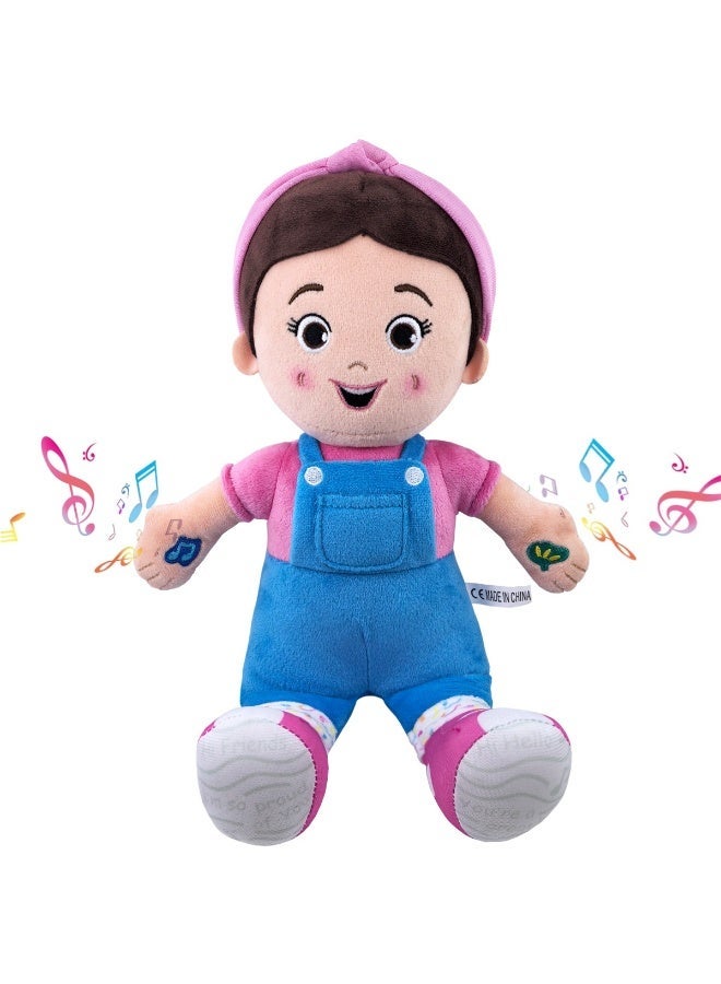 XICEN Speak & Sing Doll, 32cm Plush Toy with 4 Songs & 9+ Phrases, Interactive Toy Speaking Plush Toy Gifts for Toddlers Ages 6 Months to 3+ - Image 1
