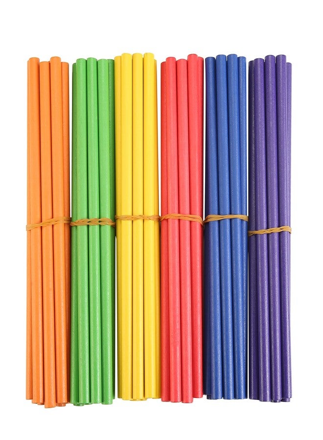 TDOCK 60 Pcs Rhythm Sticks for Kids Bulk, Wood Music Lummi Sticks, 6 Colors - Image 1