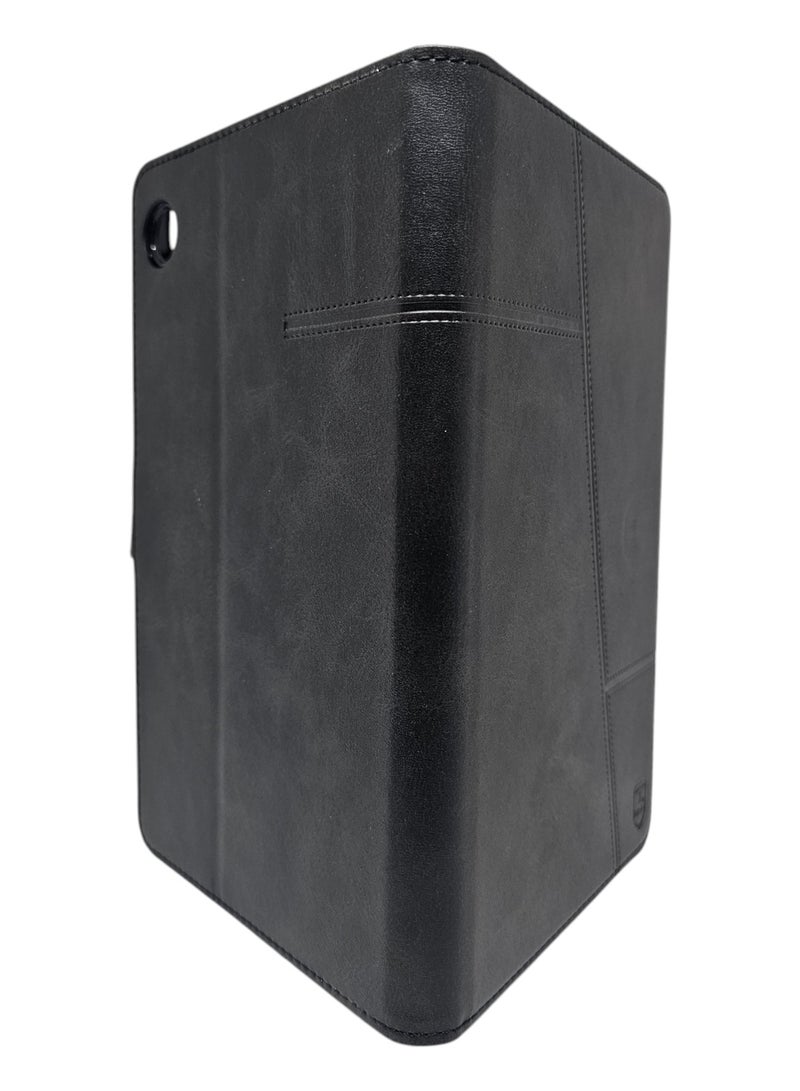 Leather Flip Case Standable Protective Cover For Samsung Galaxy Tab A9 - Black - Image 5