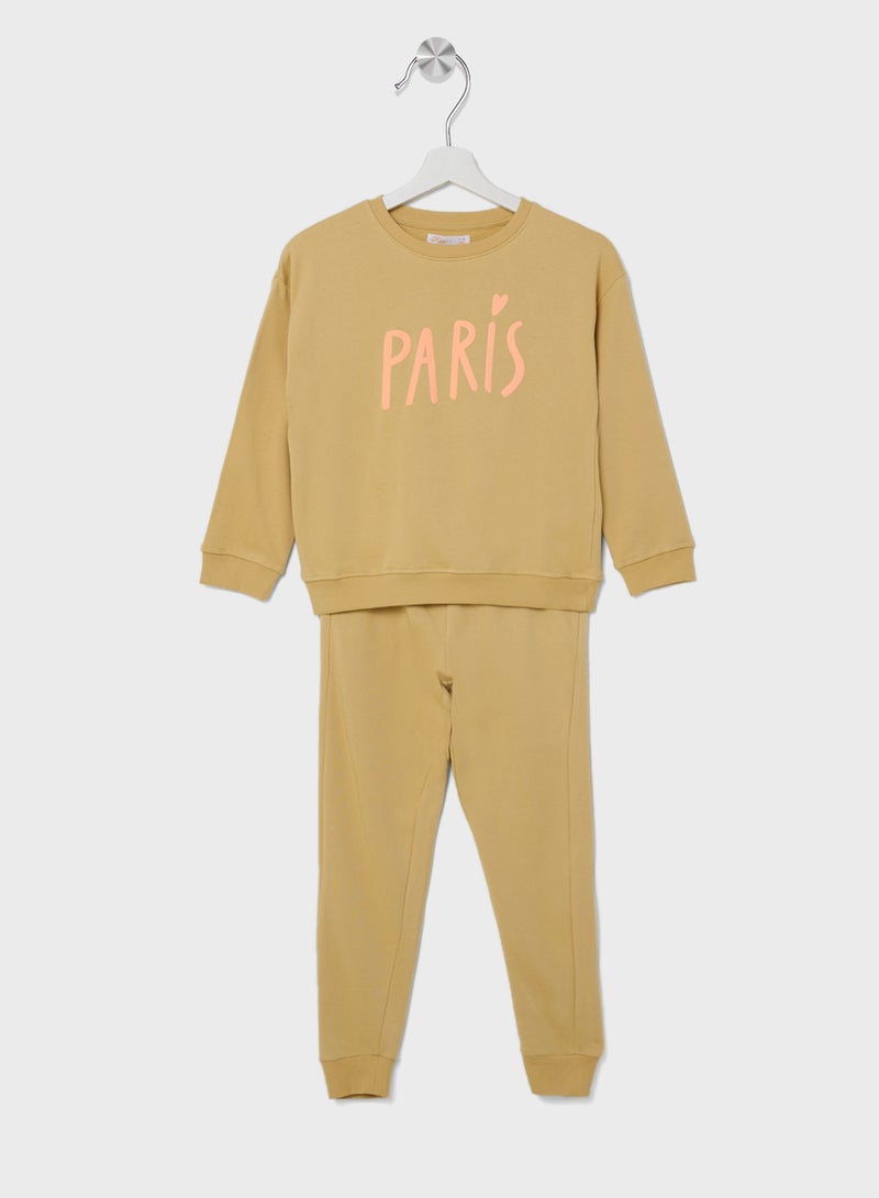 ريبلز مع نمشي طقم بناتي قطعتين - Image 1