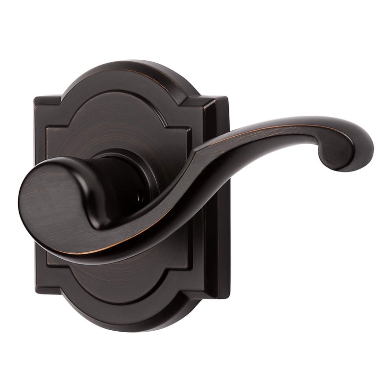 Baldwin Madrina, Half Dummy Door Right Handed Lever, Non-Turning Door Handle for Closet, French Door, in Venetian Bronze - Image 3