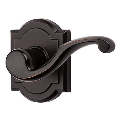 Baldwin Madrina, Half Dummy Door Right Handed Lever, Non-Turning Door Handle for Closet, French Door, in Venetian Bronze - Image 1