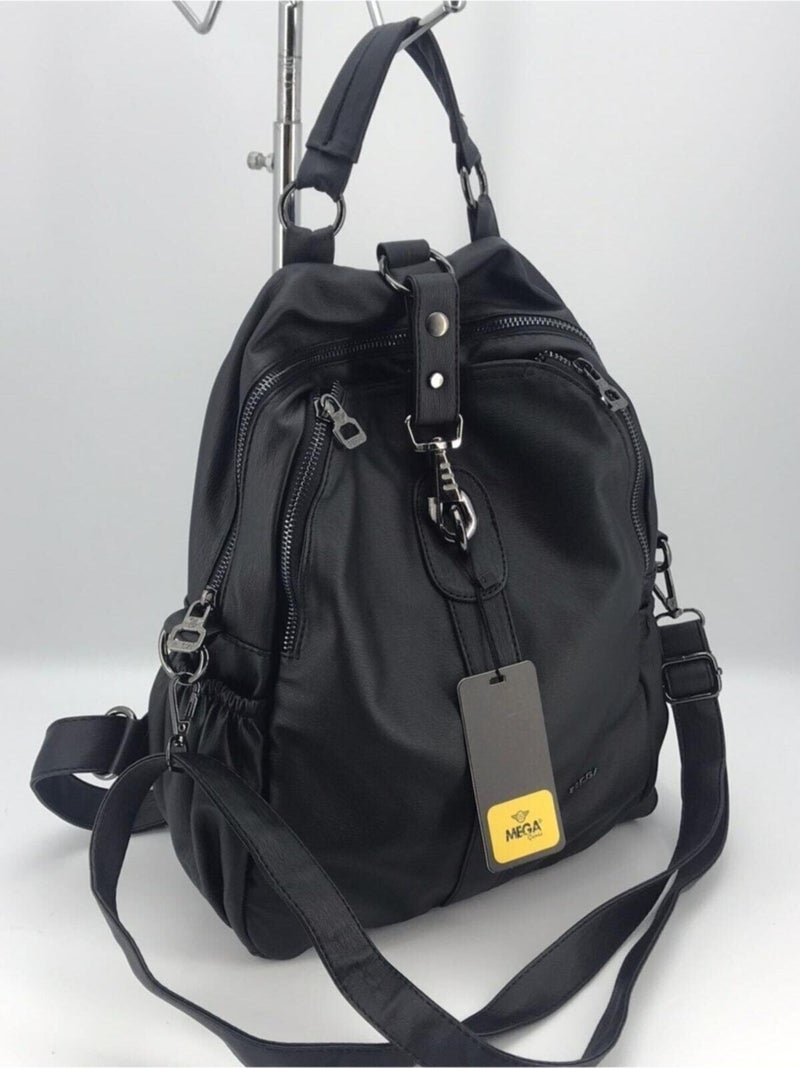 Çanta Trend Bag Trend Washed Leather Women's Hand Shoulder and Backpack Bag  - Image 4