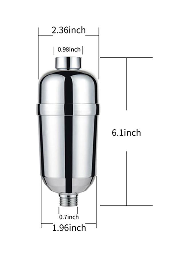 NIBEMINENT Metal Shower Head Silver 18x7x7centimeter - Image 2