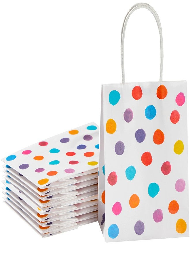 SUNCOLOR 25 Pieces 6" Mini Goodie Bags Small Gift Bags with Handle for Party Favor Bags (Polka Dot) - Image 1