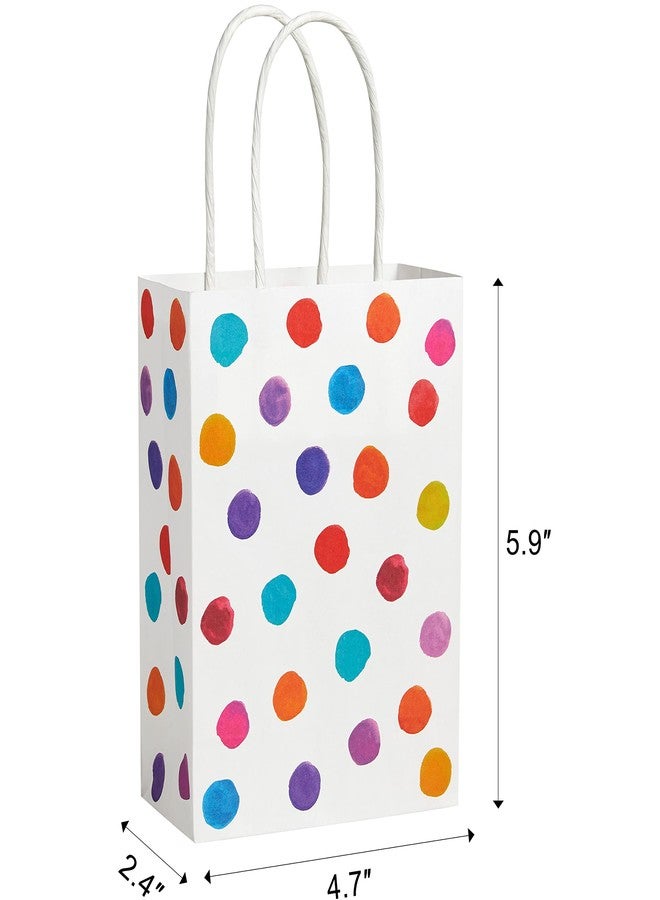 SUNCOLOR 25 Pieces 6" Mini Goodie Bags Small Gift Bags with Handle for Party Favor Bags (Polka Dot) - Image 3
