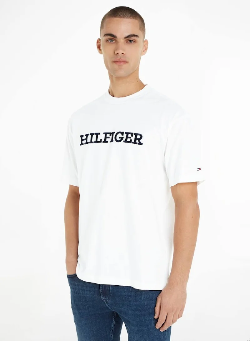 TOMMY HILFIGER Men's Monotype Archive Fit T-Shirt, White