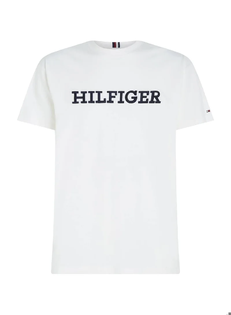 TOMMY HILFIGER Men's Monotype Archive Fit T-Shirt, White