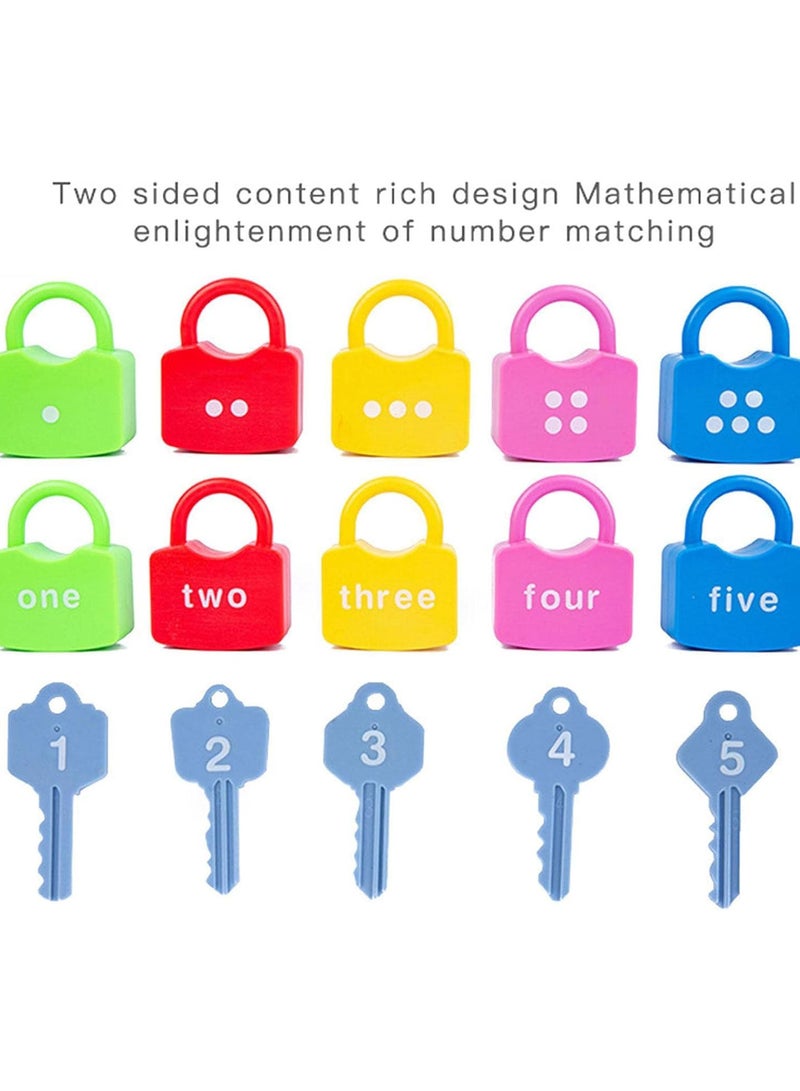 GGOOT Learning Key Lock Toys - Kids Matching Locks Game Toy With Keys Numbers - Preschool Learning Activities Lock And Key Toy, Montessori Counting And Matching Toy For Toddler  - Image 5