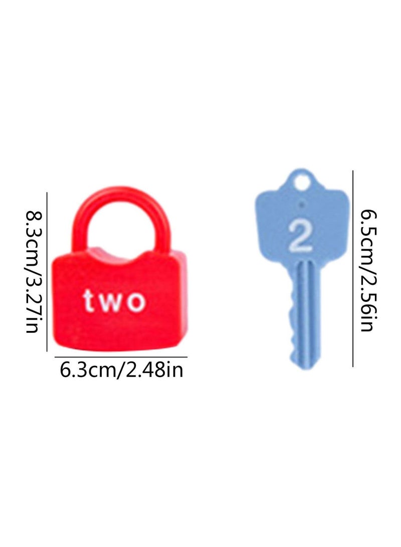 GGOOT Learning Key Lock Toys - Kids Matching Locks Game Toy With Keys Numbers - Preschool Learning Activities Lock And Key Toy, Montessori Counting And Matching Toy For Toddler  - Image 4