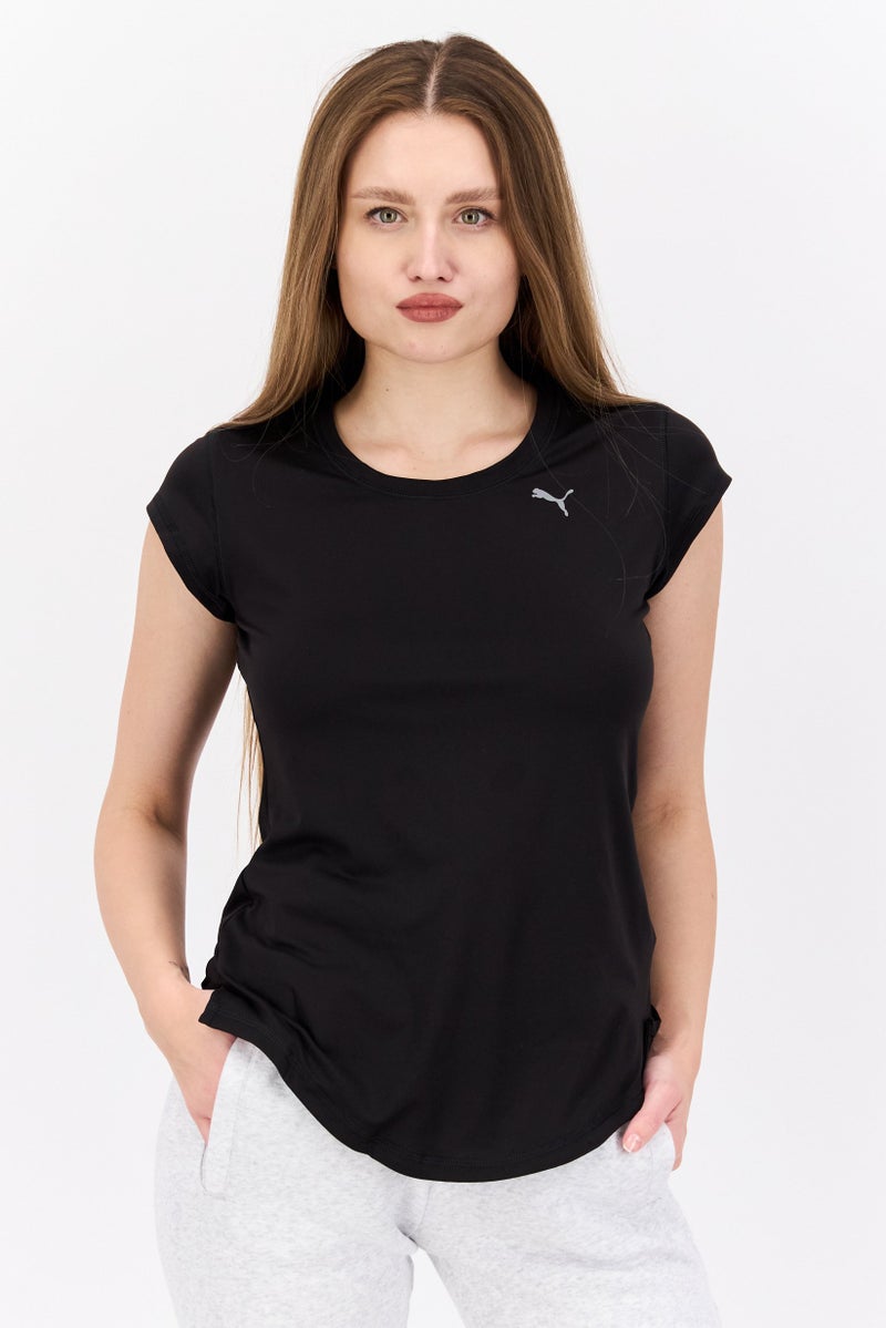 PUMA Women Sportswear Fit Training Top, Black  - Image 1