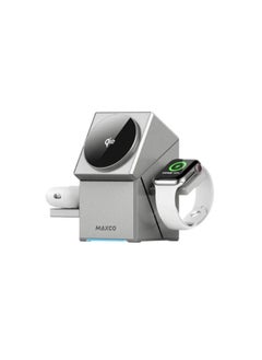 MAXCO Maxco MW11 Geometric QI2 Magnetic Wireless Charger 3 IN 1 Wireless Charger  - Image 1