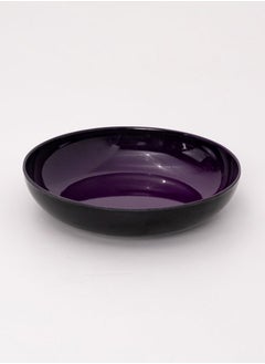 Bright Designs Melamine Deep Dish Set of 6 
  (D 22cm H 5cm) Black with stoned -Purple  - Image 2