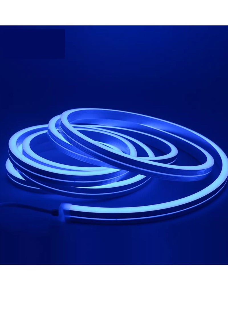 Yuwell Premium Quality LED Neon Strip Light Waterproof For Home Lighting Kitchen Bed Outdoor Flexible Decoration Blue 5 Meter  - Image 2