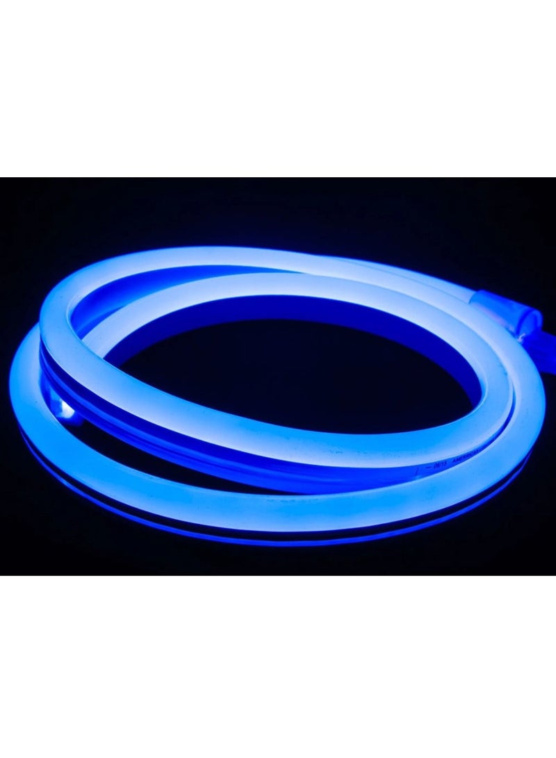 Yuwell Premium Quality LED Neon Strip Light Waterproof For Home Lighting Kitchen Bed Outdoor Flexible Decoration Blue 5 Meter  - Image 1