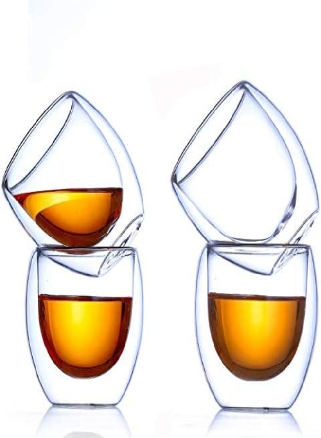 AKDC Vodvo Double Walled Espresso Glasses (Set Of 6 Pieces, 80Ml/2.7Oz) - Image 2